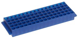 Heathrow Scientific 80-Well Microtube Rack Blue | Buy Online | Heathrow Scientific | Fisher Scientific